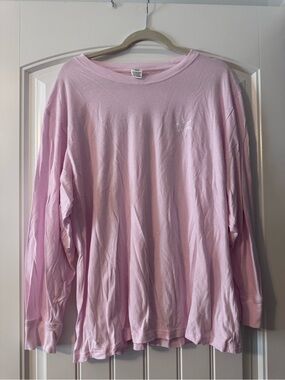 PINK Victoria's Secret Pale Pink Crewneck Long Sleeve